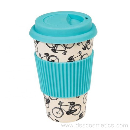 Wheat straw coffee cup corn starch PLA degradable reusable cup